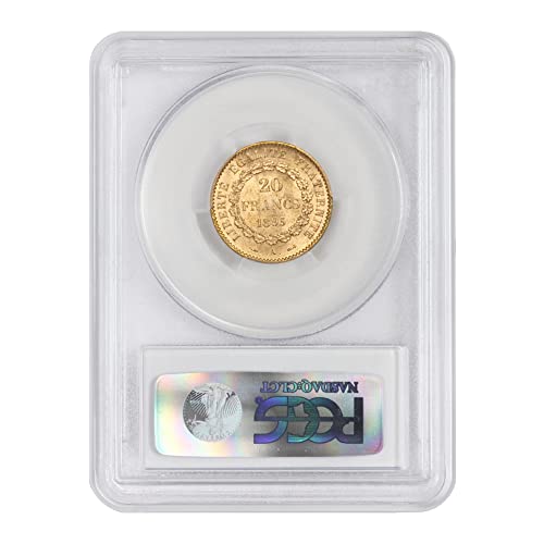 1895 FR French Gold Angel MS-63+ by Mint State Gold 20 FR MS63+ PCGS