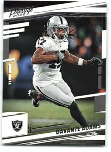 2022 panini prestige #107 davante adams las vegas raiders nfl football trading card