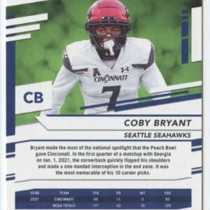 2022 Panini Prestige #390 Coby Bryant RC Rookie Seattle Seahawks NFL Football Trading Card