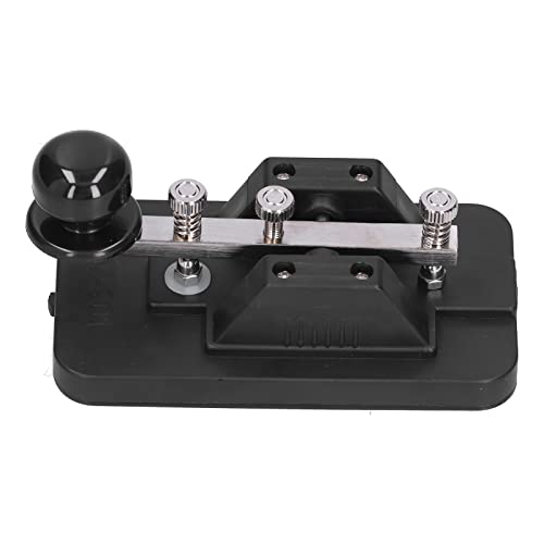 BTER Morse Code Telegraph Key, Professional Morse Code CW Telegraph Straight Key with Buzzer & Voice Prompts, Morse Code Experiment Kit for Physical Teaching, Morse Code Communication