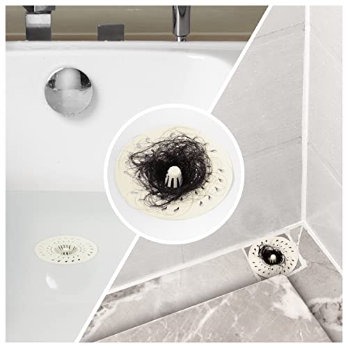 Siwano,12 Pack, Disposable Shower Drain Hair Catcher/ Stopper/ Strainer/ Snare/Trap, Clog Prevention, Bathtub Drain Protector for Bathtub & Bathroom, No Need to Clean (Patent Pending Product)