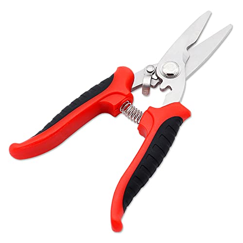 Premium Garden Pruning Bypass Shears for Cutting Flowers, Trimming Plants, Bonsai, Fruit Picking by 1-pack, EJ-2023