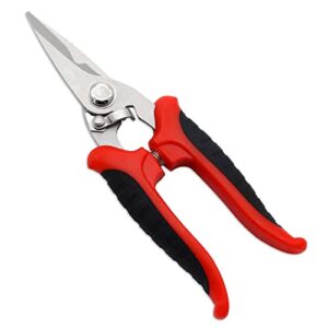 Premium Garden Pruning Bypass Shears for Cutting Flowers, Trimming Plants, Bonsai, Fruit Picking by 1-pack, EJ-2023