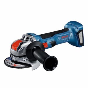 bosch gwx18v-8n 18v x-lock brushless 4-1/2 in. angle grinder with slide switch (bare tool),blue