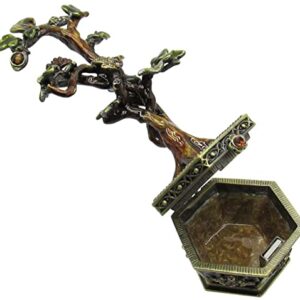 Bonsai Tree Jeweled Trinket Box with Austrian Crystals, #2