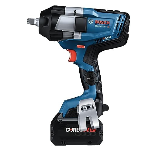 BOSCH GDS18V-740CB14 PROFACTOR™ 18V Connected 1/2 In. Impact Wrench Kit with Friction Ring and (1) CORE18V 8 Ah High Power Battery