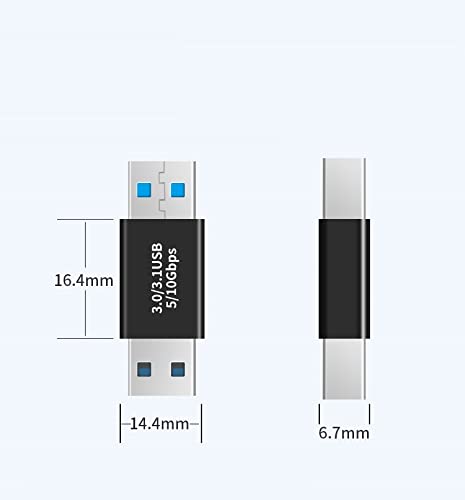 Haoquoou (4 Pieces) USB 3.0 Adapter kit, Support Charging and Data Transfer, high Speed Extended Conversion Connector Connector