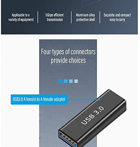 Haoquoou (4 Pieces) USB 3.0 Adapter kit, Support Charging and Data Transfer, high Speed Extended Conversion Connector Connector