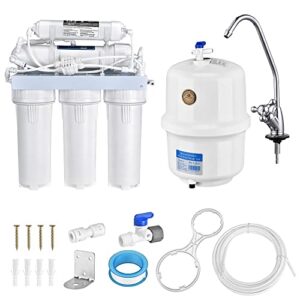 home kitchen 50gpd drinking water filter ro system 5 stage reverse osmosis system suspended solids removal us delivery