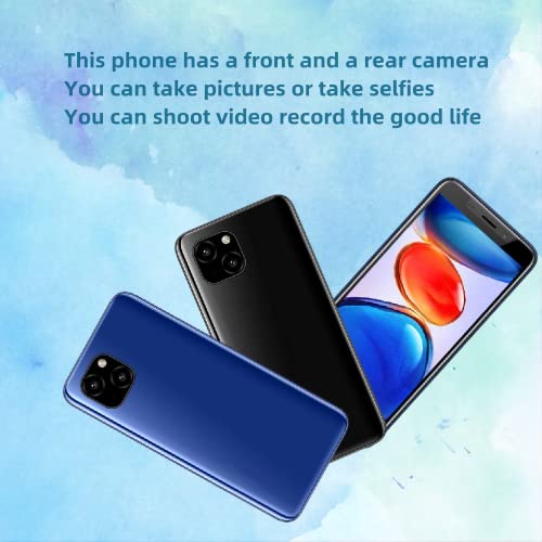 5.72-inch IPS Screen，X33 Unlocked Cell Phone，1GB RAM 8GB ROM，Front and Rear Cameras，Smartphone，Only Supports SIM Card Frequency Band of 3GWCDMA ：850/2100MHZ（Blue）