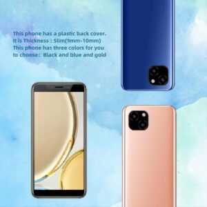 5.72-inch IPS Screen，X33 Unlocked Cell Phone，1GB RAM 8GB ROM，Front and Rear Cameras，Smartphone，Only Supports SIM Card Frequency Band of 3GWCDMA ：850/2100MHZ（Blue）