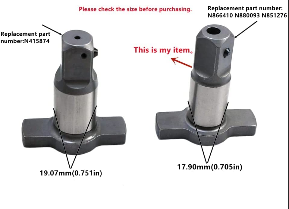 N866410 N880093 N851276 Assembly Fits Dewalt Impact Wrench Kit 1/2 Anvil,Detent Pin Anvil,Driver Spindle Hammer Block DCF899 DCF899B DCF899M1 DCF899P1 DCF899P2