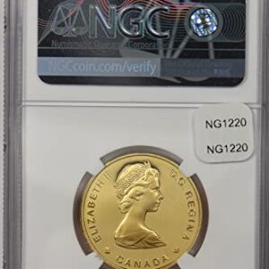 1988 CA Canada 1988 100 Dollars gold Bowhead whale animal NGC Proof 69 Ultra Cameo 0.25oz gold NG1220 DE FAIR NGC