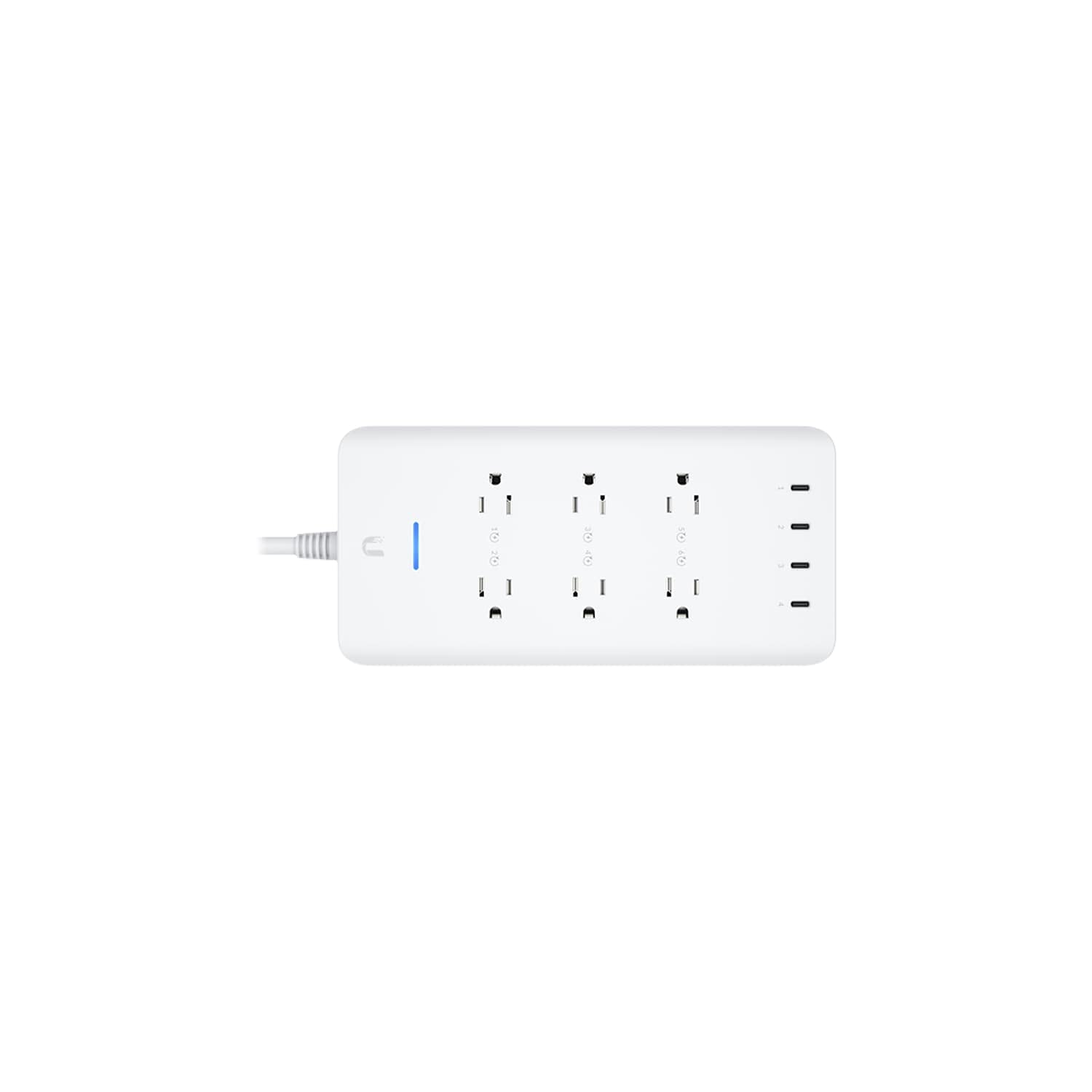 Ubiquiti SmartPower 6-Outlet 4-USB Port Power Strip, White (USP-STRIP-US) (USPSTRIPUS)
