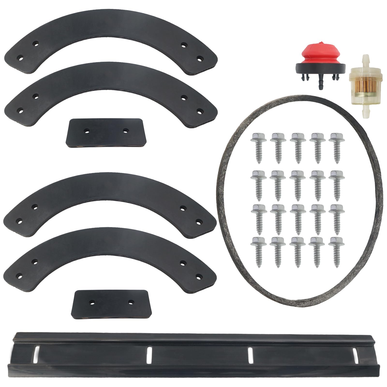 Masnln Snowblower Paddles 753-04472, Scraper Bar 731-1033, Belt 754-04204 for MTD Craftsman 21 inch Single Stage Snow Blower with Hardware Kit