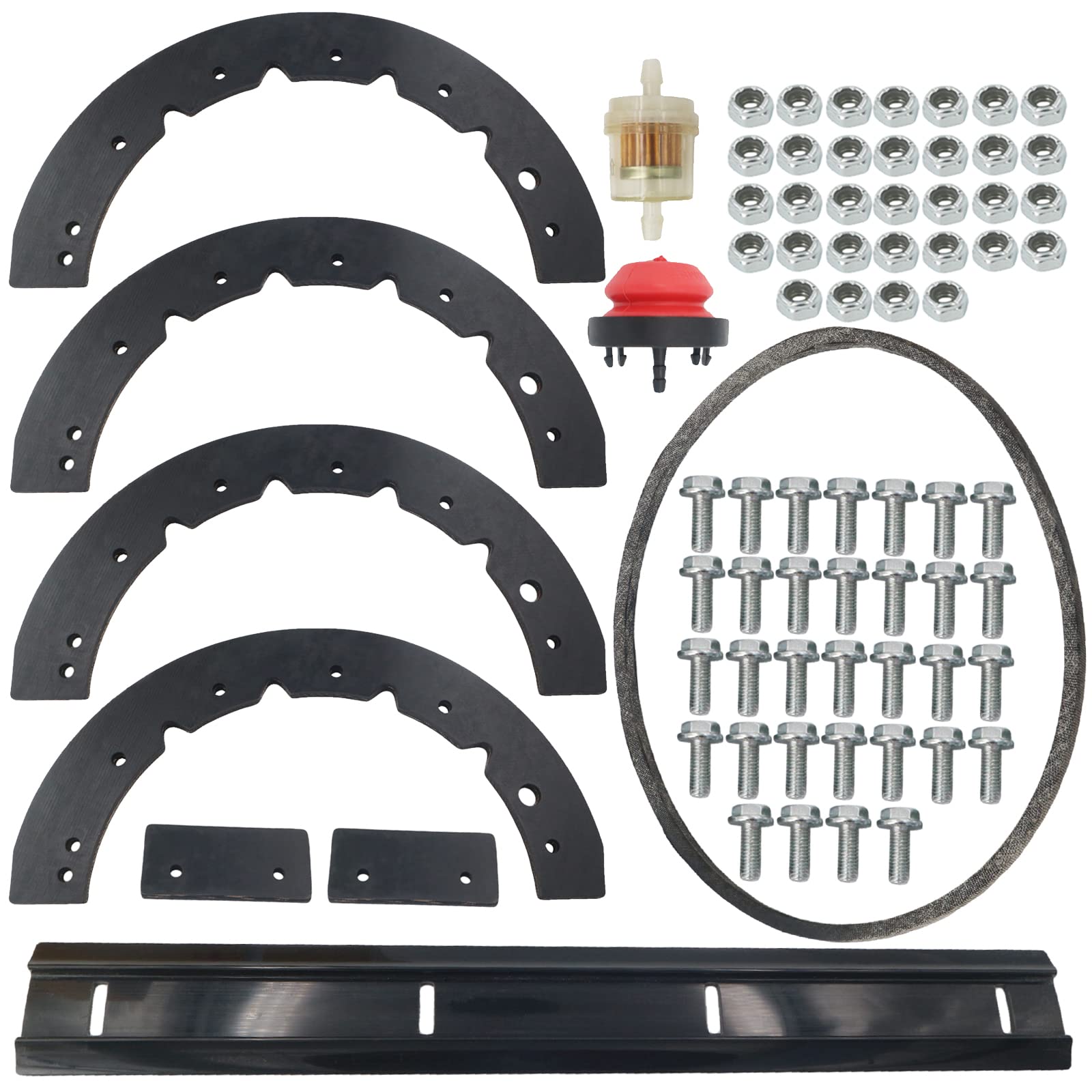 Masnln Snowblower Paddles 753-0613, Scraper Bar 731-1033, Belt 754-0101A for MTD 731-0782 731-0781 731-0780 721-0287 20 21 Inch 2-Cycle Single Stage Snowthrower