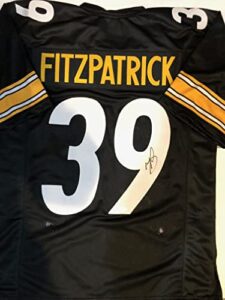 autographed minkah fitzpatrick steelers custom jersey - with jsa witness coa