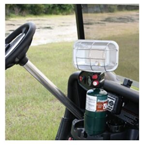 Propane Heater for Golf Cart with Cup Holder Adapter, Stand Base & Piezo Igniter Outdoor Use