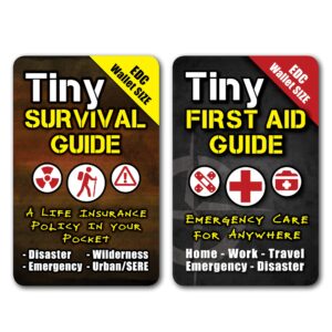 tiny first aid guide: emergency medical care for anywhere - the ultimate step-by-step, everyday carry: survival medicine pocket, micro-guide (1 tiny guide & 1 tiny field guide)