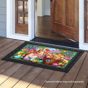 Briarwood Lane Bunnies and Basket Easter Doormat Indoor Outdoor 30" x 18"