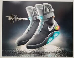 tinker hatfield signed nike mag back to the future 11x14 photo proof autograph star