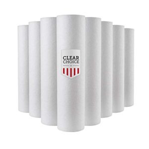 clearchoice replacement compatible for everpure ec110 10" sediment filter 10 micron, 8-pack