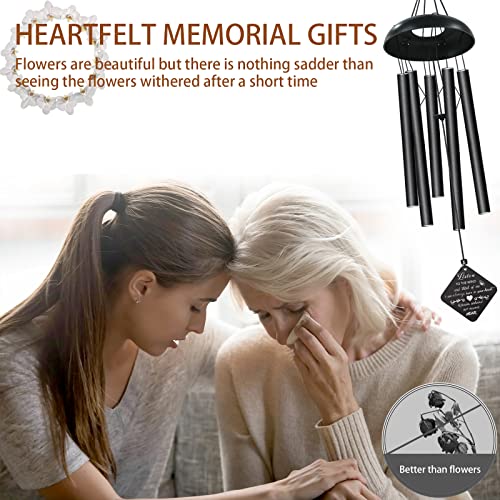 Memorial Wind Chimes, Sympathy Wind Chimes for Outside Deep Tone, 32 Inch Memorial Wind Chimes for Loss of Loved One Prime, Windchimes in Memory of a Loved One, in Memory of Lost Parents