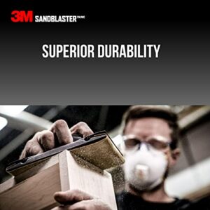 3M 11060-G-6 Sandblaster Sandpaper with No-Slip Grip Backing, Gold, 3-2/3 in. x 9 in, 60 Grit, 6 Sheets/Pack, 10 Count