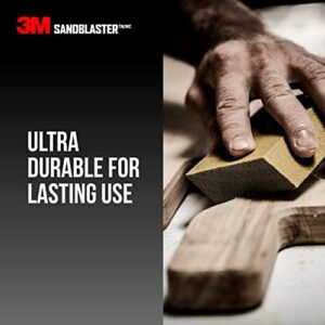 3M SandBlaster Dual Angle Sanding Sponge Gold, 4.5 in. x 2.5 in. x 1 in., 320 Grit, 3/Pack