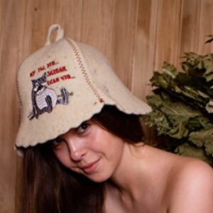 ASKOLD Ukrainian Sauna Hat Come if Something for Sauna Banya Bath House Sauna Hat Finnish - Ukraine Sauna Hat - Russian Banya Hat for Men Sauna Hat for Men Sauna Hats Russian