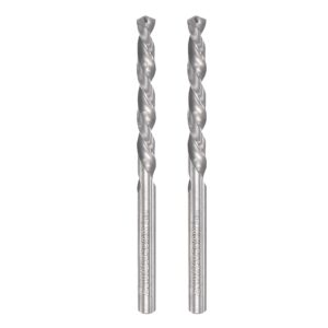 uxcell solid carbide twist drill bits 3mm, metric left hand spiral flutes straight shank tungsten steel drilling tool for stainless steel alloy metal, 2pcs