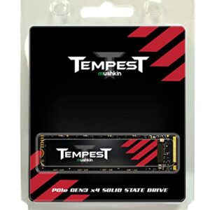 Mushkin Tempest – 1TB PCIe Gen3 x4 NVMe 1.4 – M.2 (2280) Internal Solid State Drive (SSD) – 3D NAND Flash - (MKNSSDTS1TB-D8)