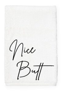 hand towel nice butt funny bathroom kitchen home linens drying cloth