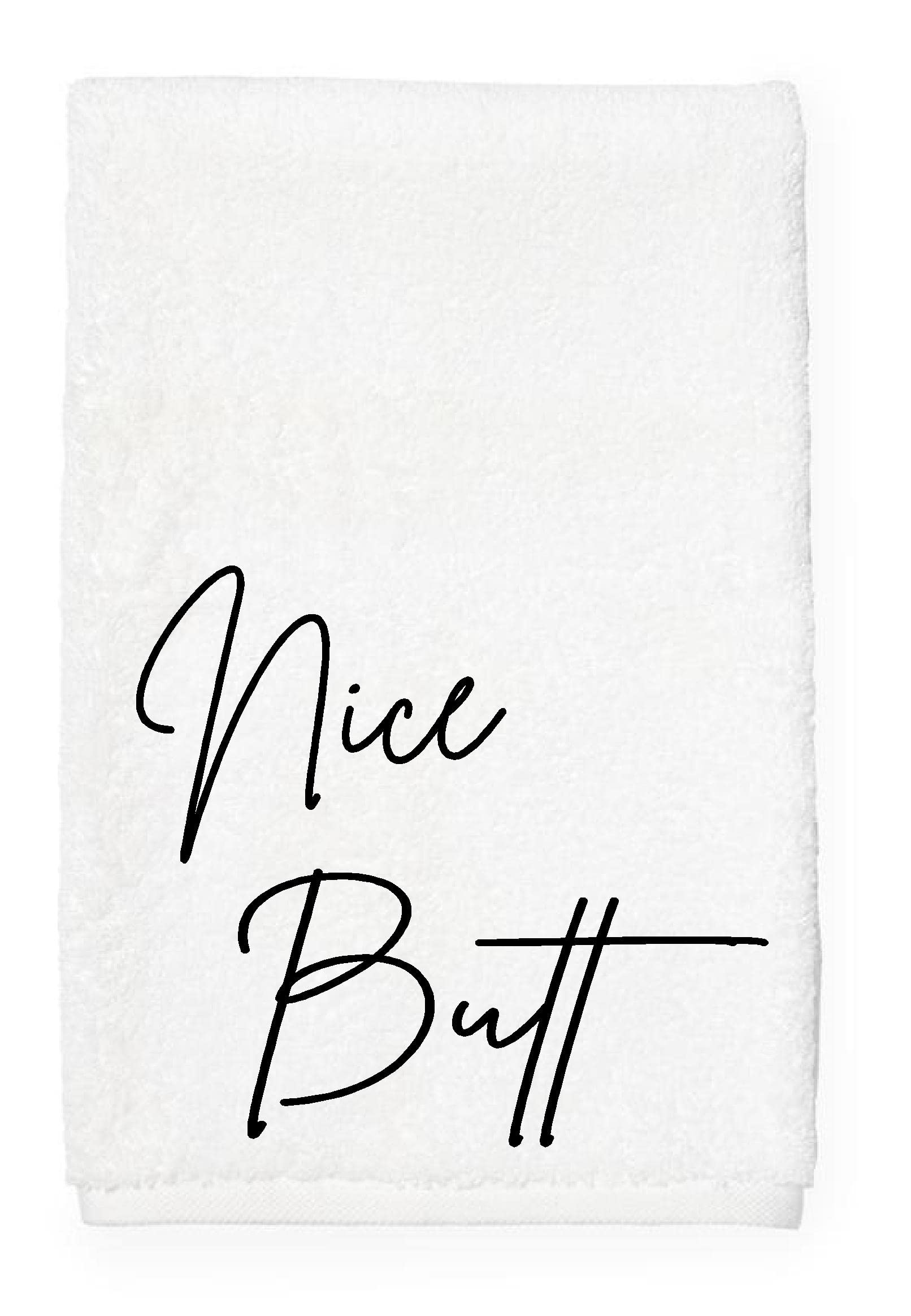 Hand towel Nice butt funny bathroom kitchen home linens drying cloth