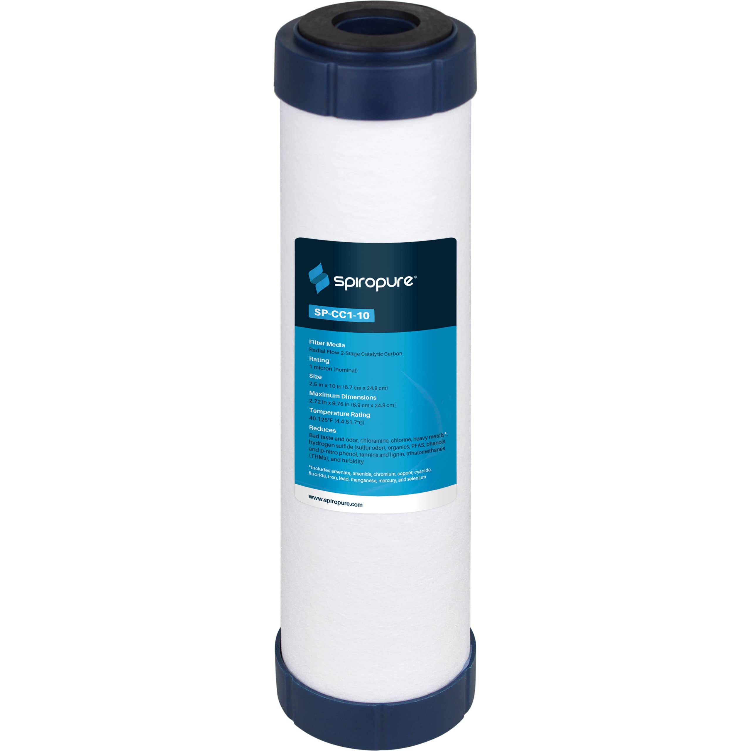 SpiroPure SP-CC1-10 10x2.5 Catalytic Carbon Water Filter Cartridge