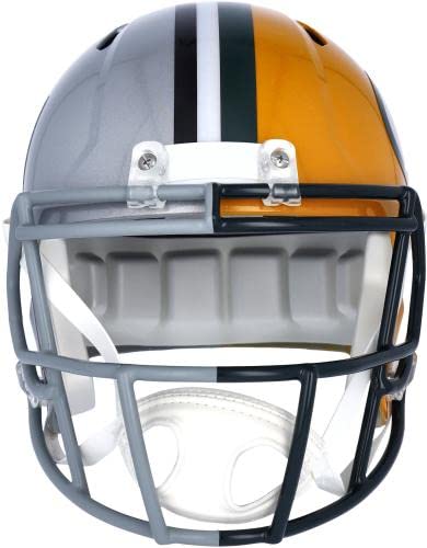 Charles Woodson Las Vegas Raiders & Green Bay Packers Autographed Half & Half Riddell Speed Replica Helmet - Signature on Las Vegas Side - Autographed NFL Helmets