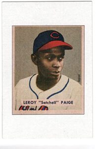 satchel paige 1949 bowman rookie reprint baseball card-mlb-cleveland indians-negro league