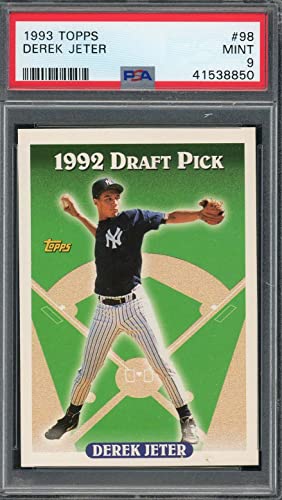 Derek Jeter 1993 Topps Baseball Rookie Card RC #98 Graded PSA 9