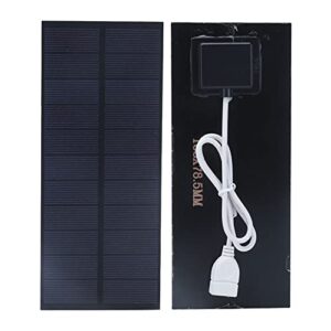 01 02 015 solar panel kit - 2.5w 5v monocrystalline silicon solar panel, solar battery charger for charging mobile phone - 188x78.5mm