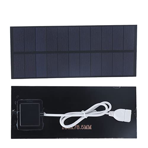 01 02 015 Solar Panel Kit - 2.5W 5V Monocrystalline Silicon Solar Panel, Solar Battery Charger for Charging Mobile Phone - 188x78.5mm