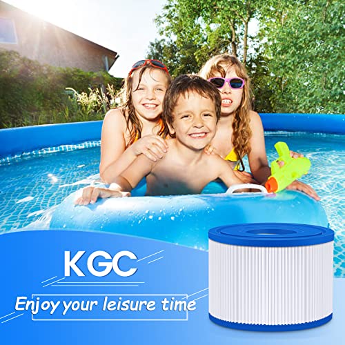 KGC Type VI Hot Tub Spa Filters Compatible with Coleman Saluspa 90352E 58323E 90427E, Lay-Z-Spa Hot Tub Filter Cartridge, Inflatable Hot Tub Filters Replacements (4 Pack)