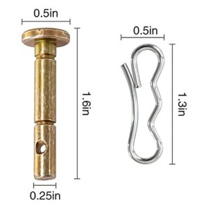 savone 10 Pairs Snowblowers Shear Pins Kit - 738-04124A 738-04124 Shear Pins and 714-04040 Cotter Pins Fits for MTD Cub Cadet Troy Bilt Snowblowers