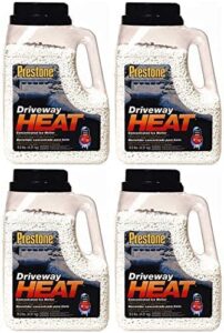 scotwood industries 9.5j-heat prestone driveway heat concentrated ice melter, 9.5-pound (four pack)