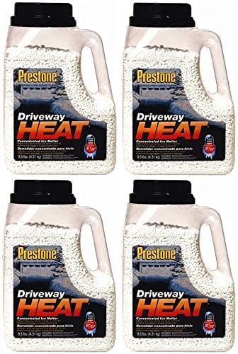 Scotwood Industries 9.5J-Heat Prestone Driveway Heat Concentrated Ice Melter, 9.5-Pound (Four Pack)