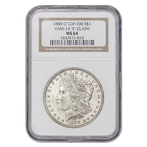 1888 O American Silver Morgan Dollar MS-64 VAM E Clash by CoinFolio $1 NGC MS64