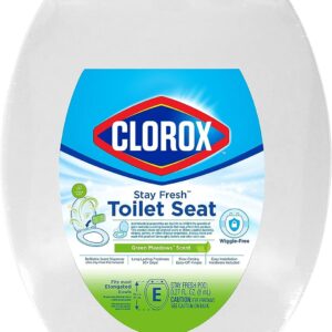 Clorox Elongated Scented Plastic Toilet Seat with Easy-Off Hinges