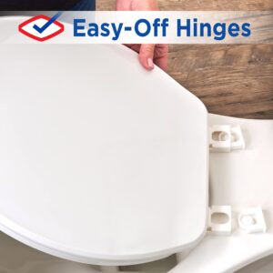 Clorox Elongated Scented Plastic Toilet Seat with Easy-Off Hinges