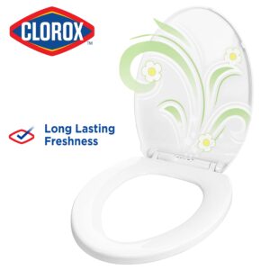 Clorox Elongated Scented Plastic Toilet Seat with Easy-Off Hinges