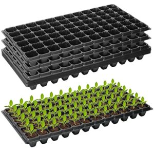 bewave 15 pack seed starter tray 72 cell thick gardening germination trays with drain holes reusable plant grow plug trays mini propagator for seeds growing