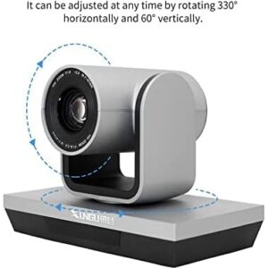 XUNGU HD Video and Audio Conferencing System, All-in-one 10X Optical Zoom USB PTZ Conference Room Camera Video and Audio conferencing for Big Meeting Rooms